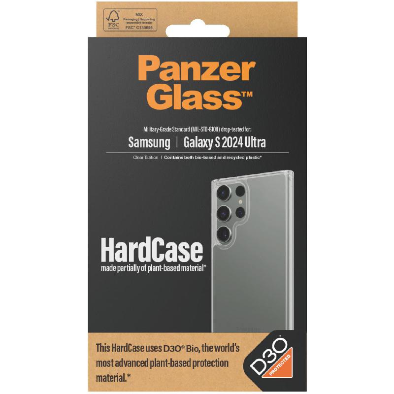 PanzerGlass HardCase Back Cover Mobile Case, for Samsung Galaxy S24 Ultra, Clear
