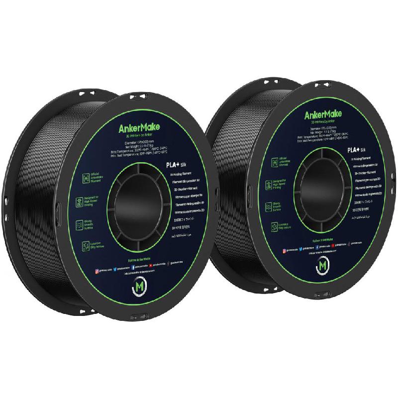 Anker AnkerMake PLA+ Filament, Black