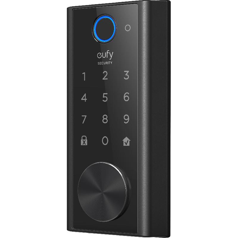 Eufy Door Lock with Fingerprint, Bluetooth/Wi-Fi, Works with Amazon Alexa/Google Assistant, Black