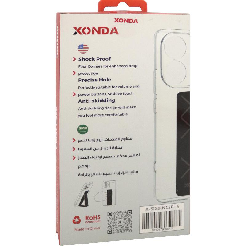 Xonda Back Cover Mobile Case with Strap, for Xiaomi Redmi Note 13 Pro+ 5G, Clear — 3