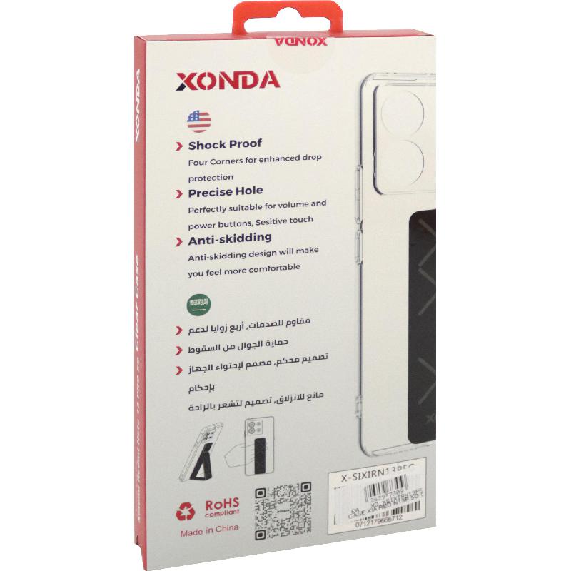 Xonda Back Cover Mobile Case with Strap, for Xiaomi Redmi Note 13 Pro 5G, Clear — 3