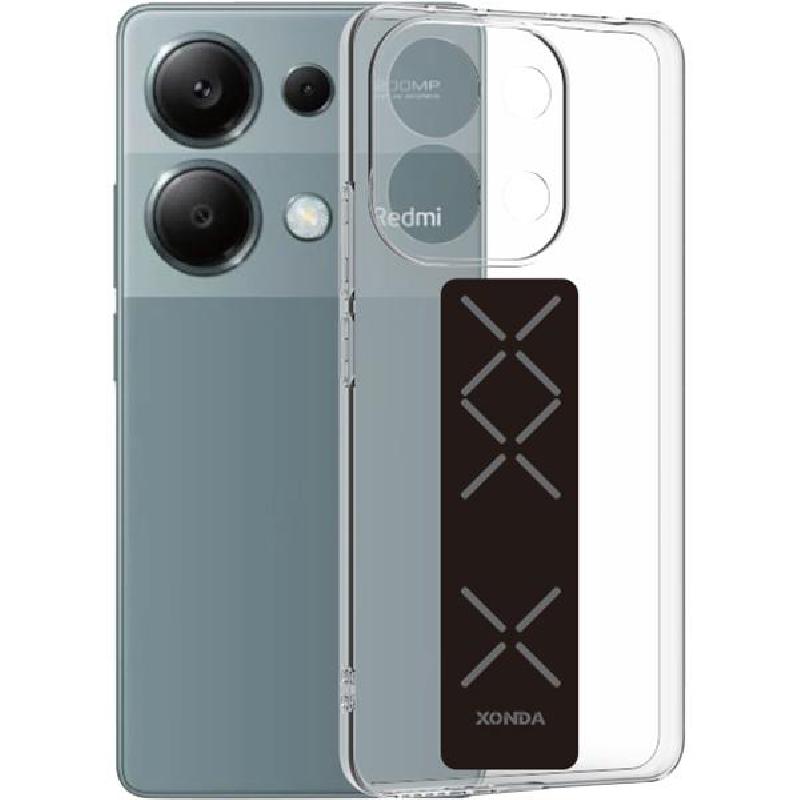 Xonda Back Cover Mobile Case with Strap, for Xiaomi Redmi Note 13 4G, Clear