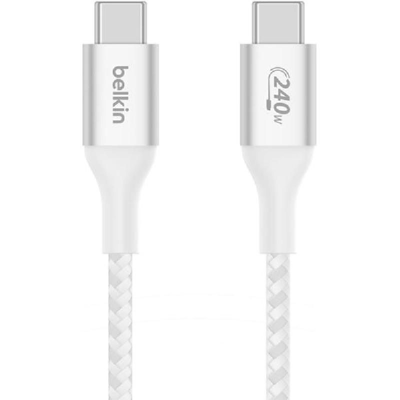 Belkin BoostCharge USB-C to USB-C Sync & Charge Cable, 1.00 m ( 3.28 ft ), White