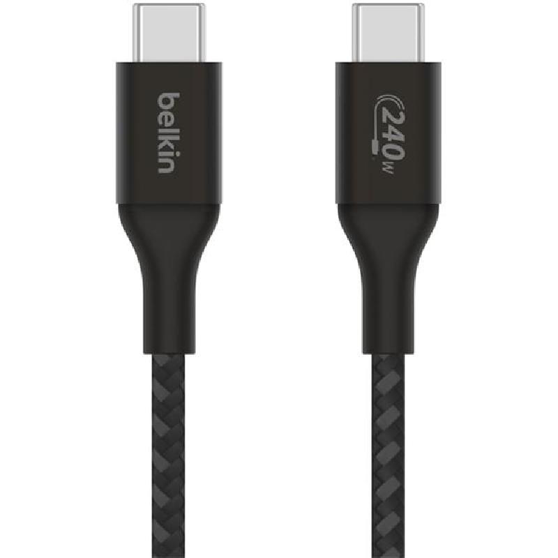 Belkin BoostCharge USB-C to USB-C Sync & Charge Cable, 2.00 m ( 6.56 ft ), Black