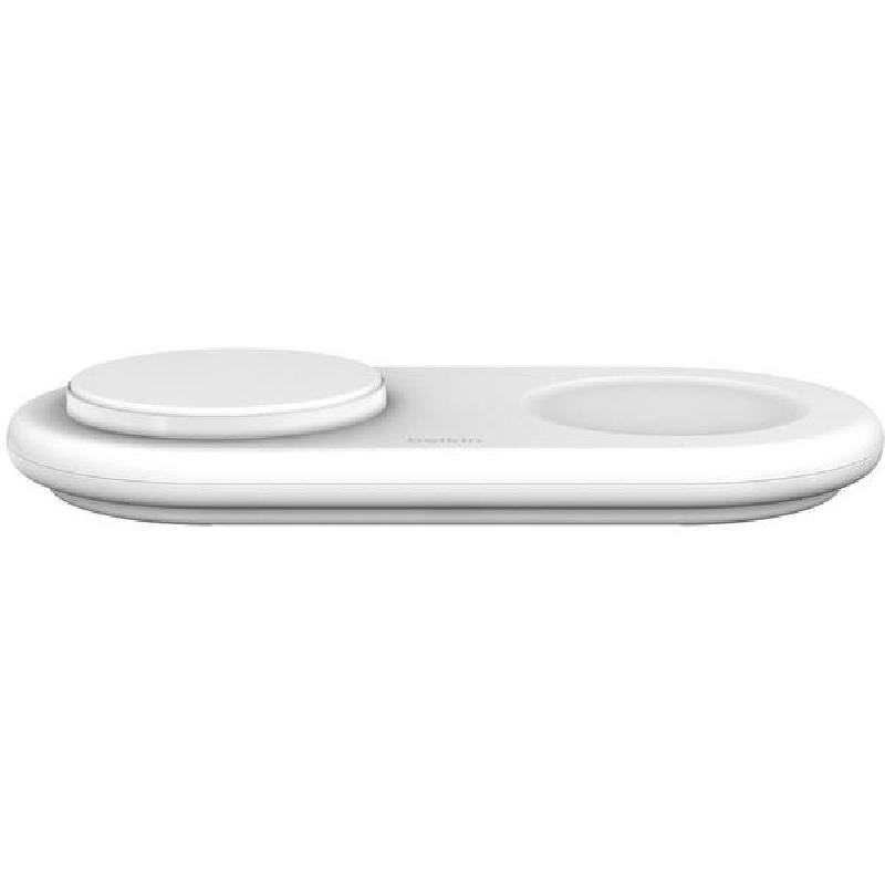 Belkin BoostCharge Pro 2-in-1 Magnetic Wireless Charging Pad with Qi2 15W, Qi2/PSU, 15 Watts, Single USB-C, White — 2