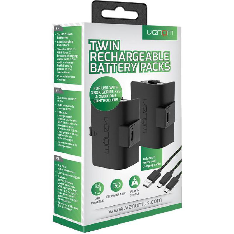 Venom Twin Rechargeable Pack Gaming Accessory Battery, for Xbox Series X/Xbox Series S