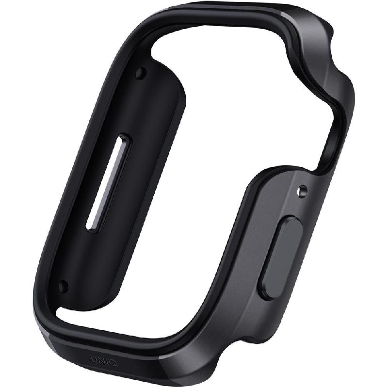 Uniq Valencia Smartwatch Fit Case, for Apple Watch Series 9 45/Watch Series 8 45/Watch Series 7 45/Watch SE 44, Graphite