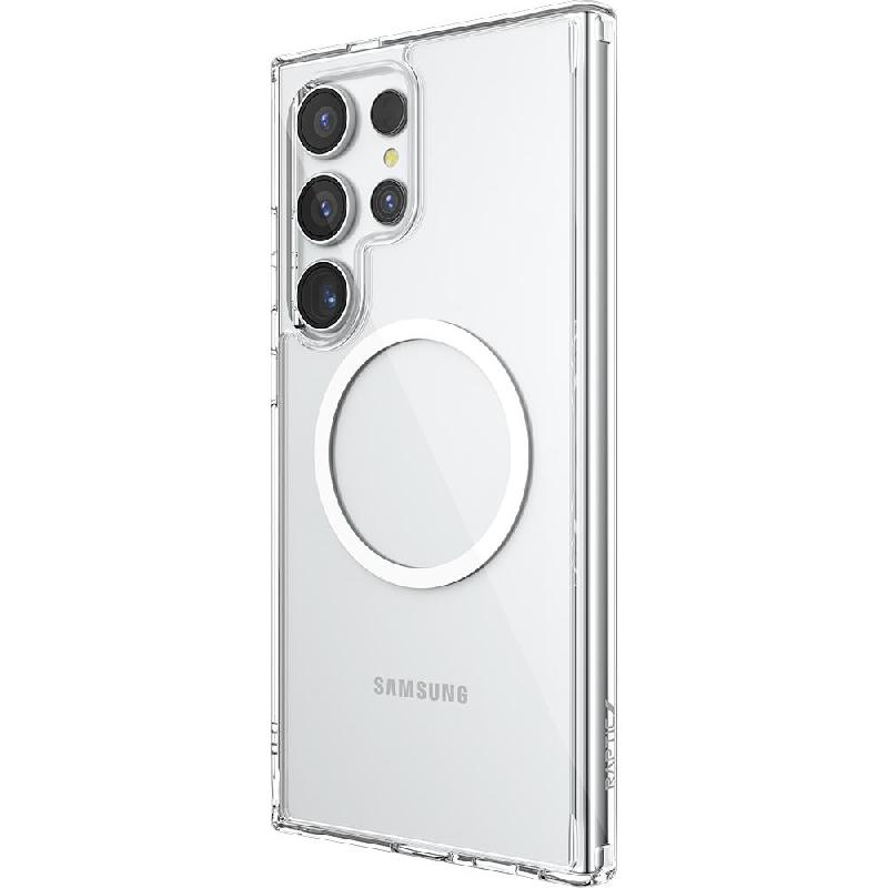 Raptic Raptic Clear Magsafe Back Cover Mobile Case with MagSafe, for Samsung Galaxy S24 Ultra, Clear