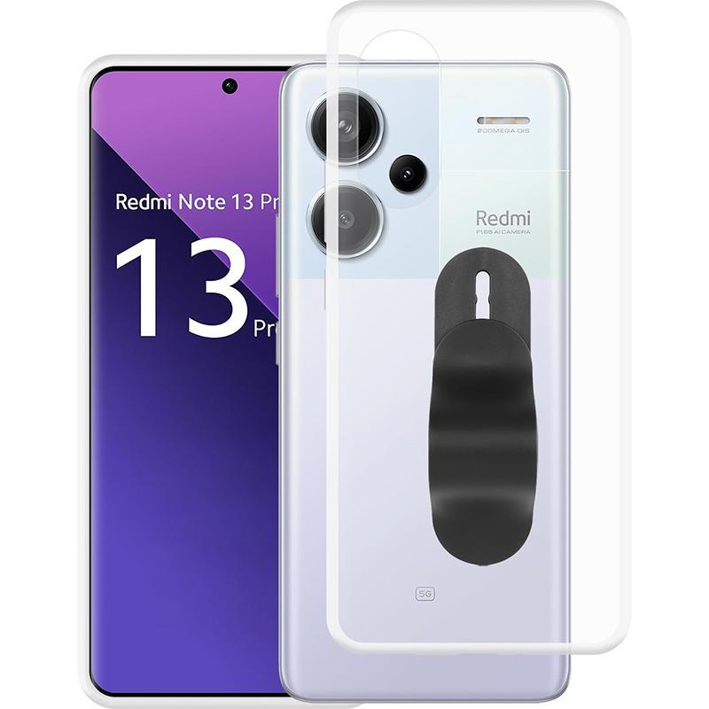 Just in Case Soft TPU Back Cover Mobile Case with Strap, for Xiaomi Redmi Note 13 Pro+ 5G, Clear