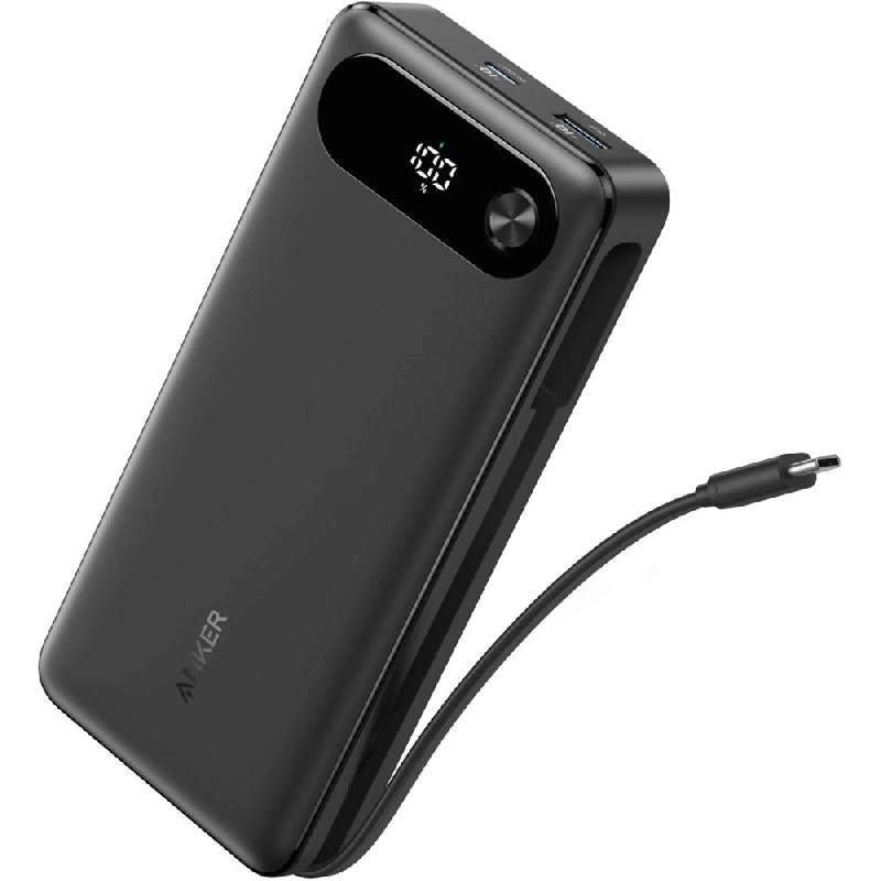 Anker Power Bank, PD Fast Charging, 20000 mAh, Dual USB (1X USB/1X USB-C), Black