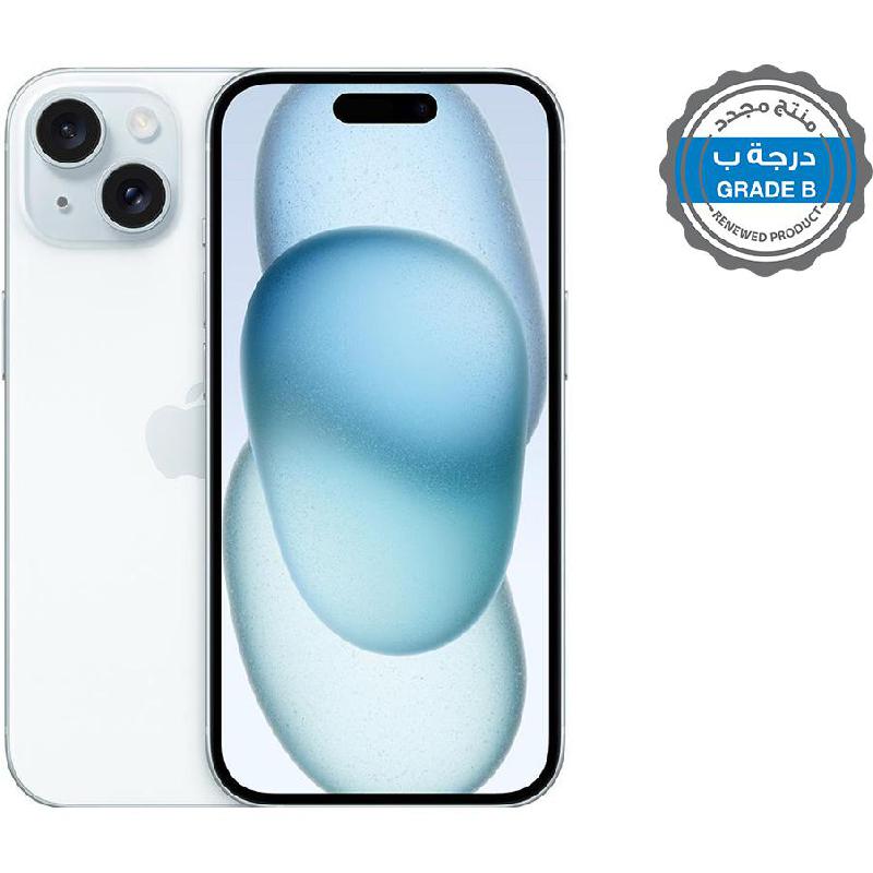 Renewed Grade B Apple iPhone 15, 256 GB, Blue, 5G