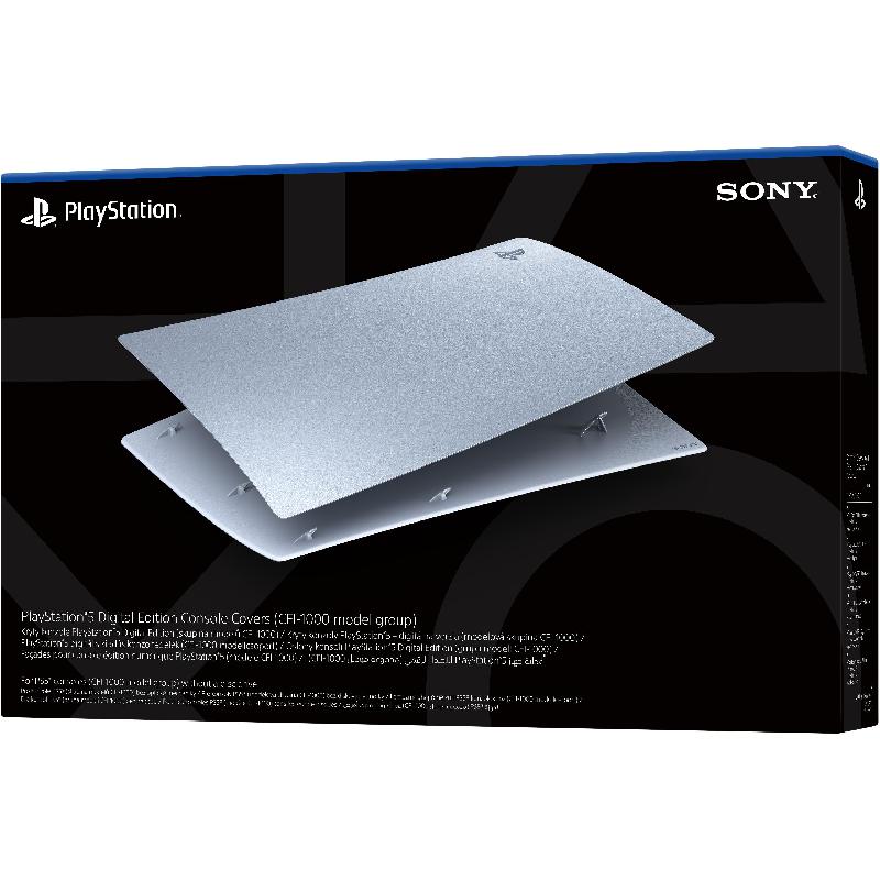 Sony PlayStation 5 Console Covers, for PlayStation 5 Digital Edition, Sterling Silver