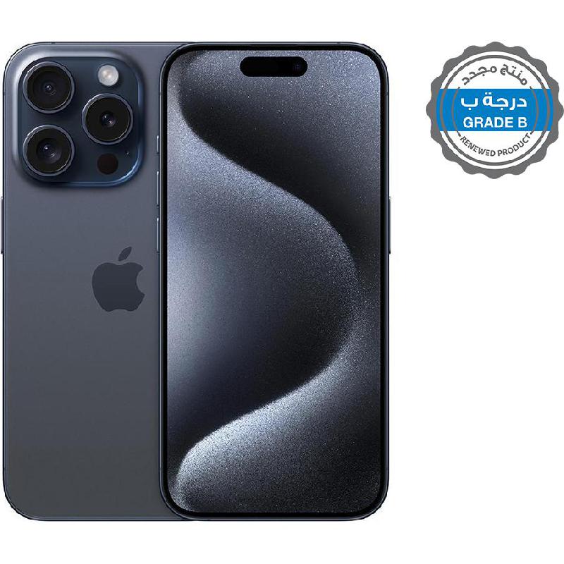 Renewed Grade B Apple iPhone 15 Pro Max, 512 GB, Blue Titanium, 5G