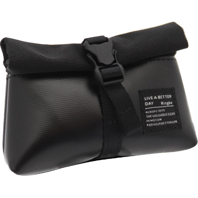 RINGKE Mini Pouch Tarpaulin Earbuds Case, for Earbuds, Black