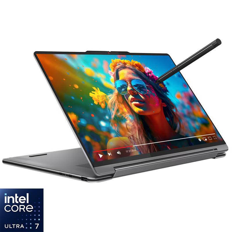 Lenovo Yoga 9 2-in-1 Laptop - Convertible, AI, 14", Intel Core Ultra 7, 32 GB RAM, 1 TB PCIe NVMe M.2 SSD, Windows 11 Home, Intel Arc Graphics, Foldable (with Stylus)