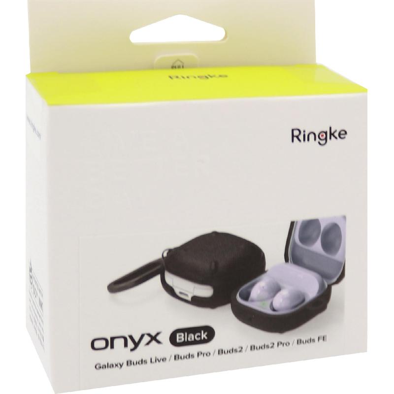 RINGKE Onyx Earbuds Case, for Samsung Galaxy Buds2/Galaxy Buds Pro/Galaxy Buds Live, Black