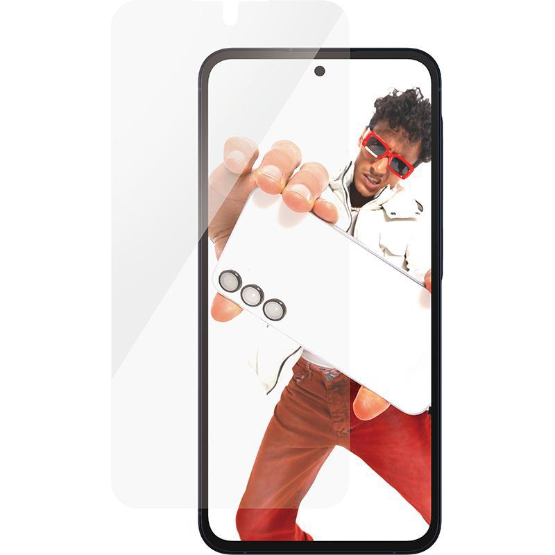 PanzerGlass SAFE Case Friendly Smartphone Screen Protector, Tempered Glass, Edge-to-Edge, Black, for Samsung Galaxy A55 5G