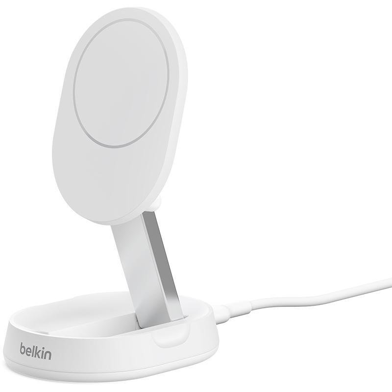 Belkin BoostCharge Pro Convertible Magnetic Wireless Charging Stand with Qi2 15W, Qi2, 15 Watts, White
