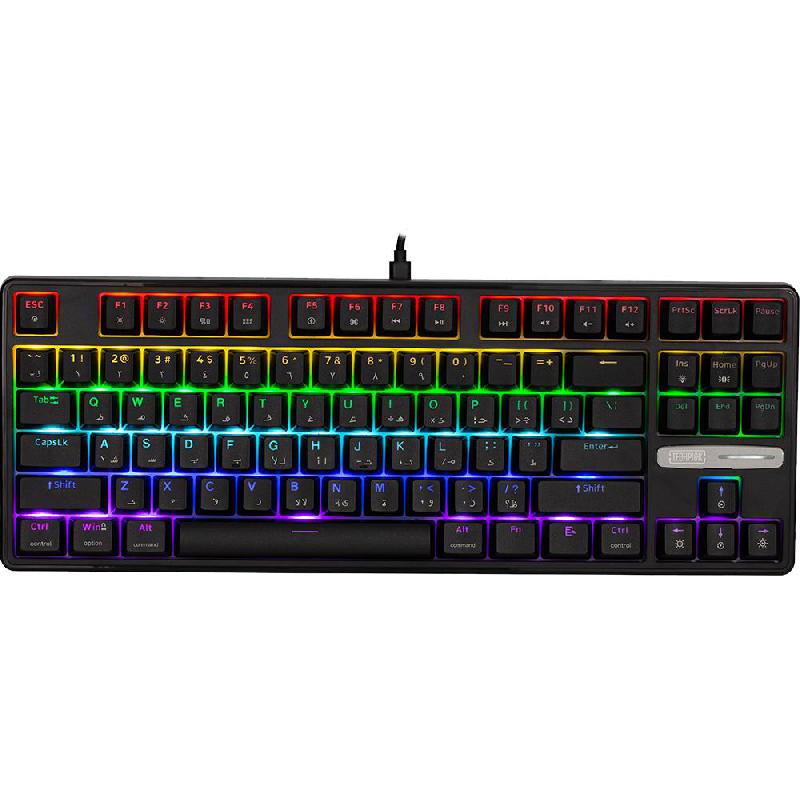 Techpick Mechanical Switch Gaming Mechanical Keyboard, Wired, for Laptop/Desktop Computer/Gaming Desktop Computer/CPU Windows OS, Black