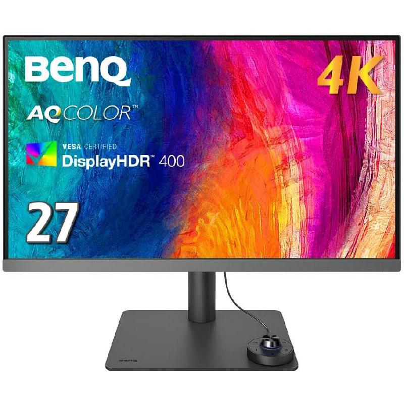 BenQ DesignVue PD2706U 27" Monitor, LED, 4K UHD (Ultra HD), 60 Hz, 5ms (GtG), Built-in Dual Speaker (2 X 2.5W), Dark Grey