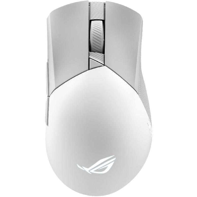 Asus ROG Gladius III Wireless AimPoint Gaming Mouse, Bluetooth/Wired/Wireless (2.4 GHz RF), Optical, ROG AimPoint up to 36000 dpi, White