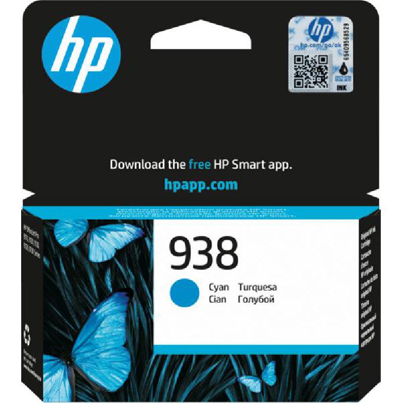 HP 938 Inkjet Cartridge, Cyan