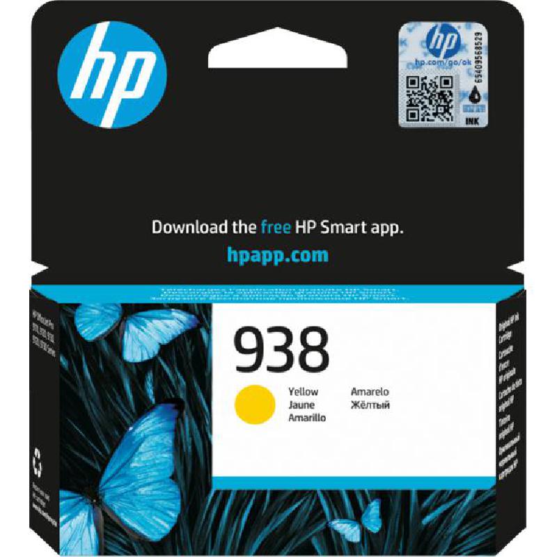 HP 938 Inkjet Cartridge, Yellow