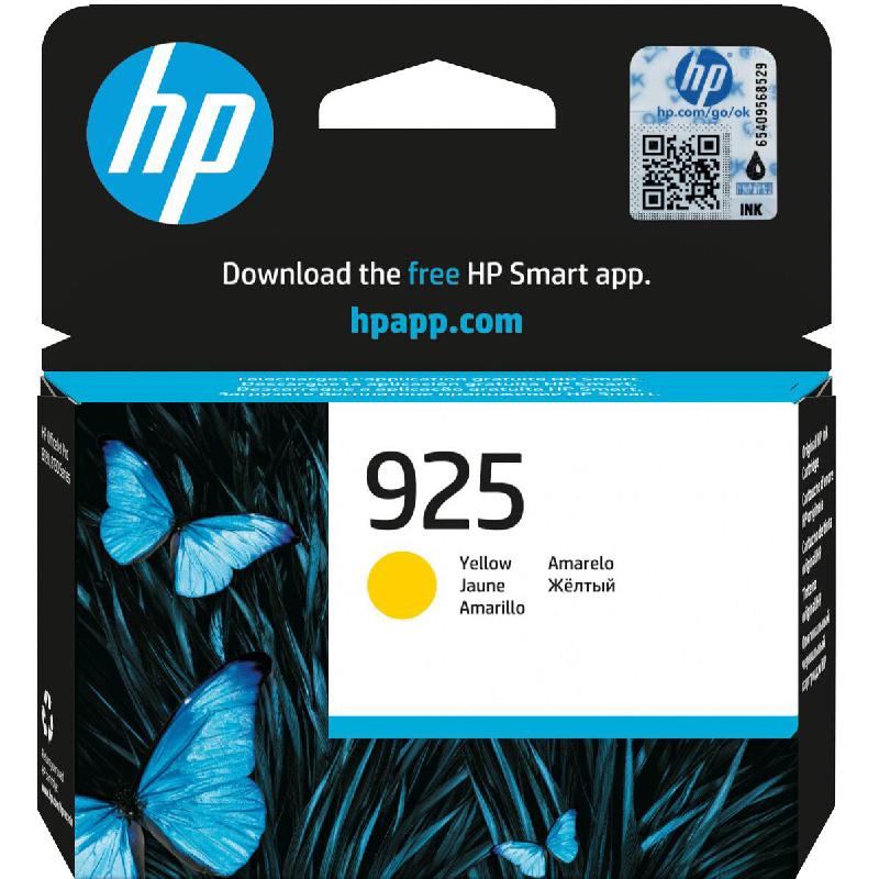 HP 925 Inkjet Cartridge, Yellow