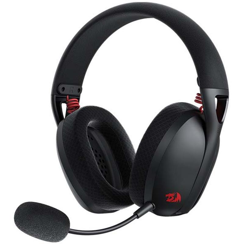 Redragon H848 IRE Pro Gaming Headset, Noise Cancelling Microphone, Bluetooth/Wireless, USB (Charging), Detachable Microphone, Black