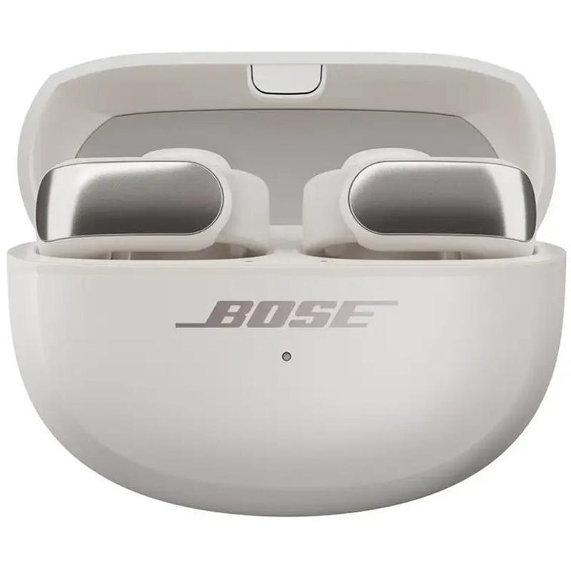 Bose Ultra Open Earbuds, Bluetooth, USB-C, Built-in Microphone, White Smoke
