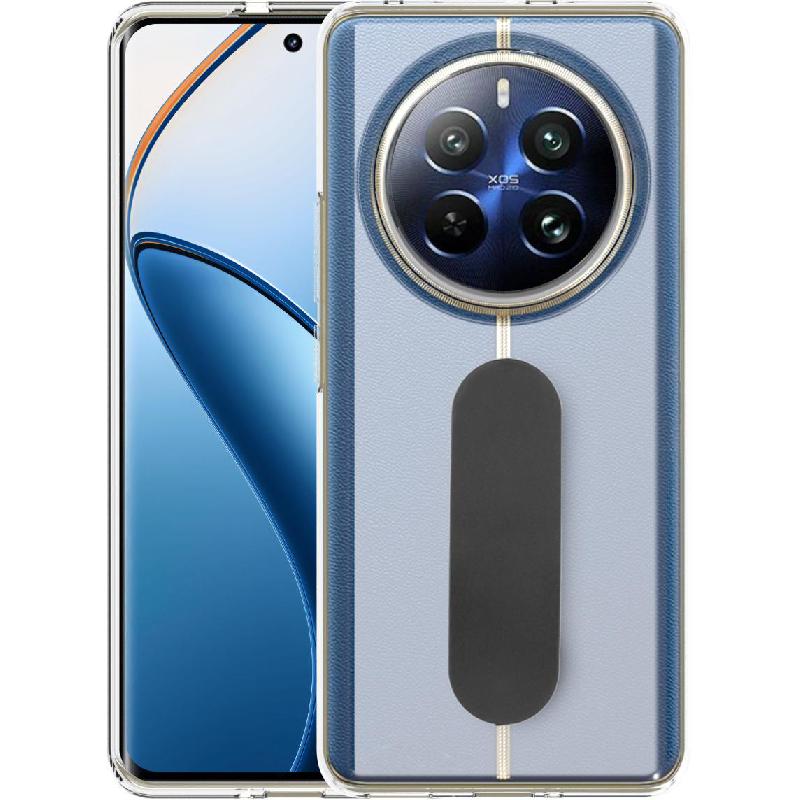 Just in Case Soft TPU Back Cover Mobile Case with Strap, for Realme 12 Pro 5G, Clear