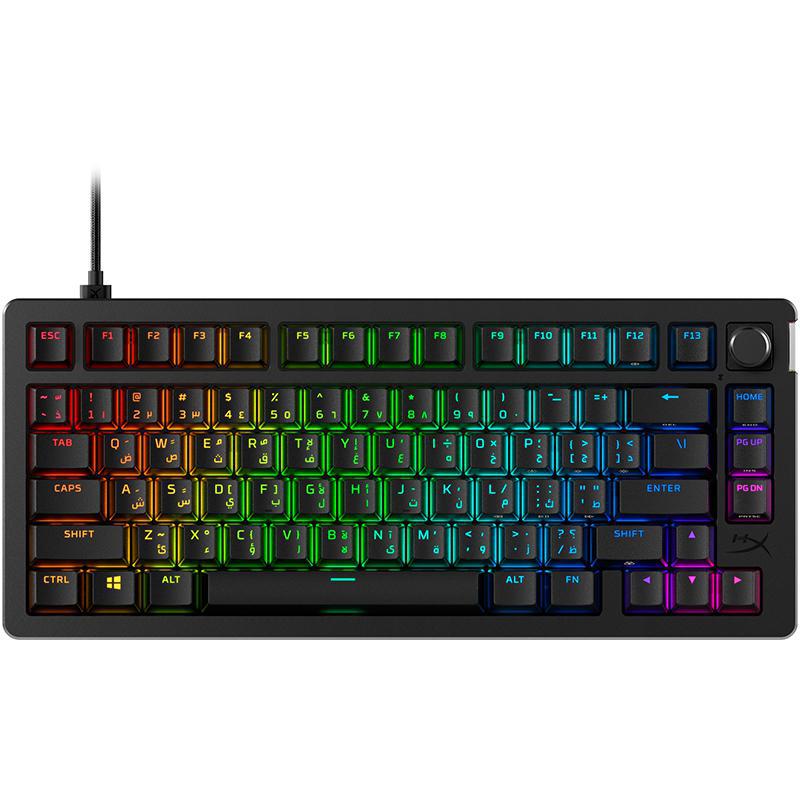 HyperX Alloy Rise 75% Mechanical Switches Gaming Keyboard, Wired, for Laptop/Desktop Computer/Gaming Desktop Computer/CPU Windows OS, Black