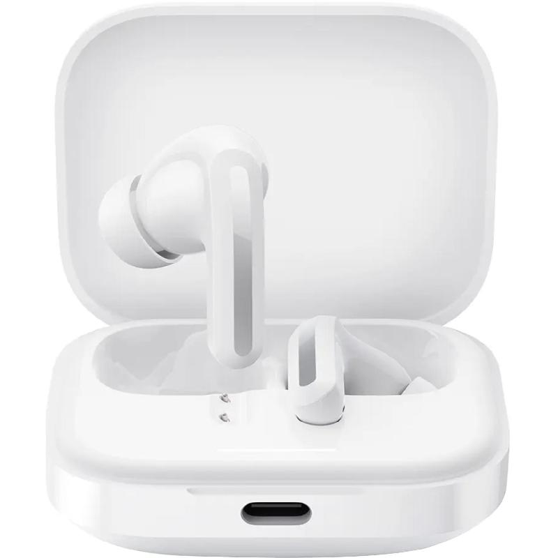 Xiaomi Redmi Buds 5 Earbuds, Active Noise Cancelling, Bluetooth, USB (Charging), Built-in Microphone, White