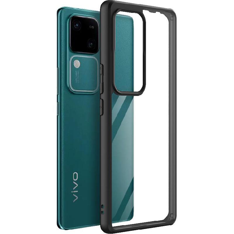 Araree Duple Back Cover Mobile Case, for vivo V30 5G, Clear/Black