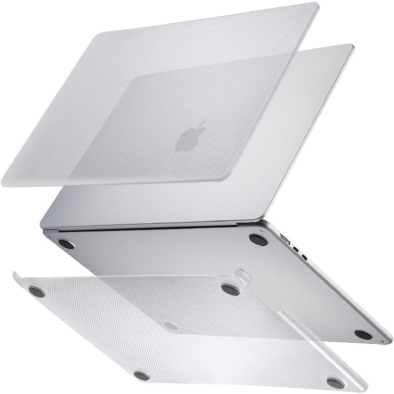 PIPETTO Hardshell Dots Top and Bottom Cover, Hardshell Case, for MacBook Air 15 M2, Frost