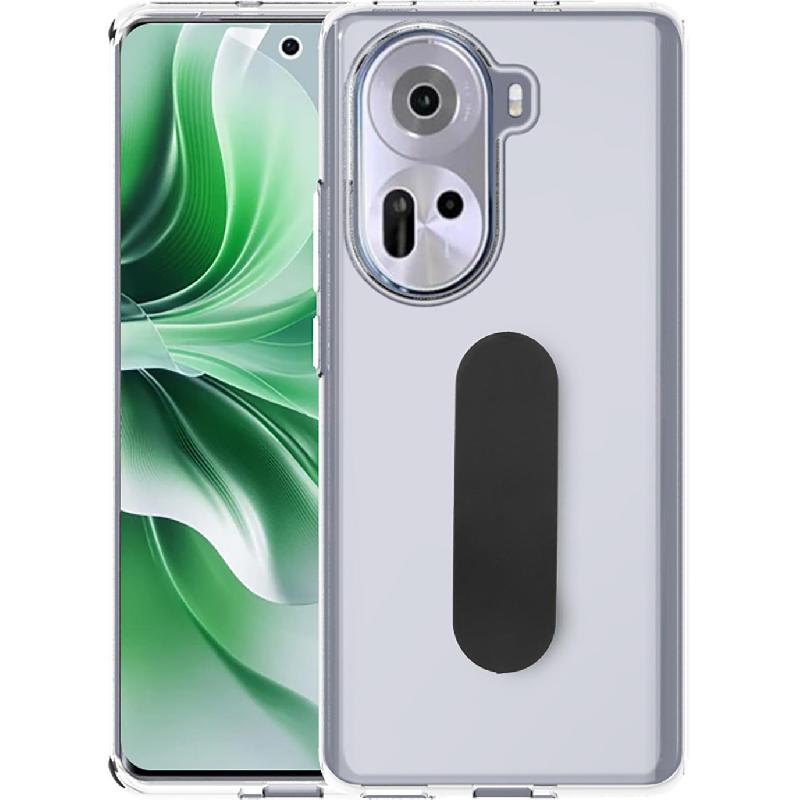 Just in Case Soft TPU Back Cover Mobile Case with Strap, for OPPO Reno11 5G, Clear