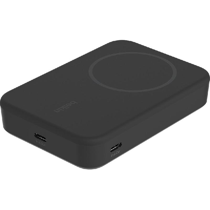 Belkin BoostCharge Pro Magnetic Power Bank with Qi2 15W, Qi/PMA, 10000 mAh, Single USB-C (I/O Charging), Black