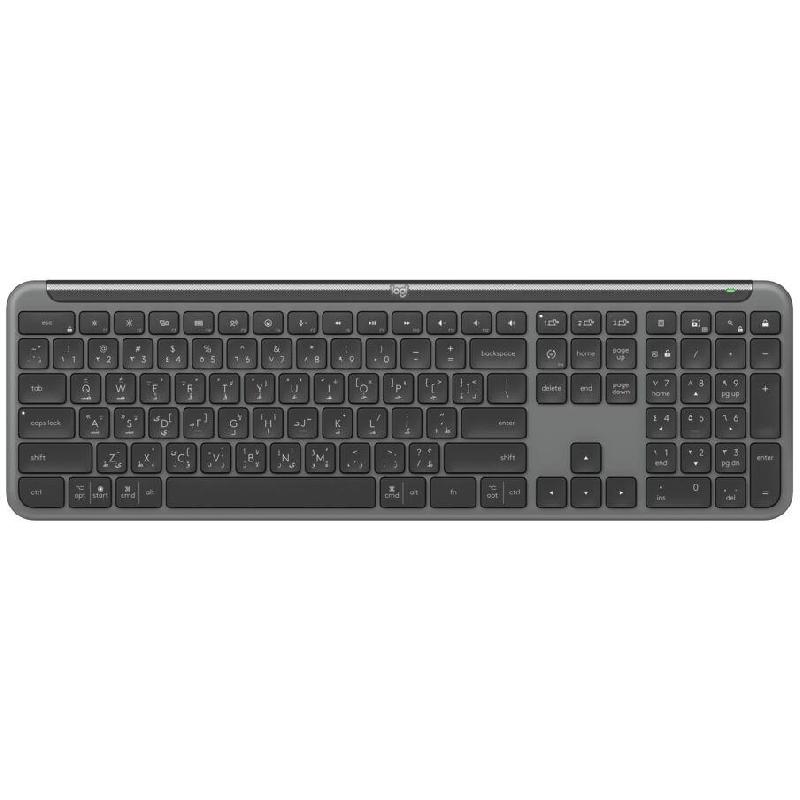 Logitech Signature Slim K950 Keyboard, Bluetooth/Wireless (2.4 GHz RF), for Laptop/PC Desktop Computer/CPU, Graphite