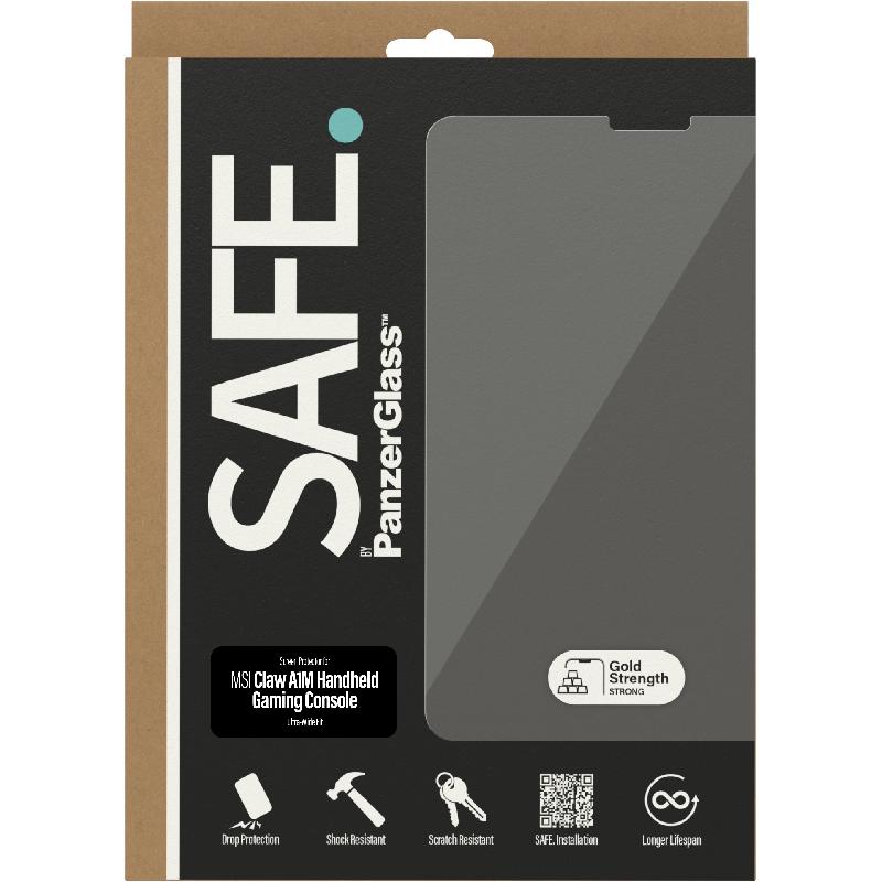 PanzerGlass SAFE Gaming Handheld Screen Protector, for MSI Claw A1M, Rounded Edges, Crystal Clear — 2