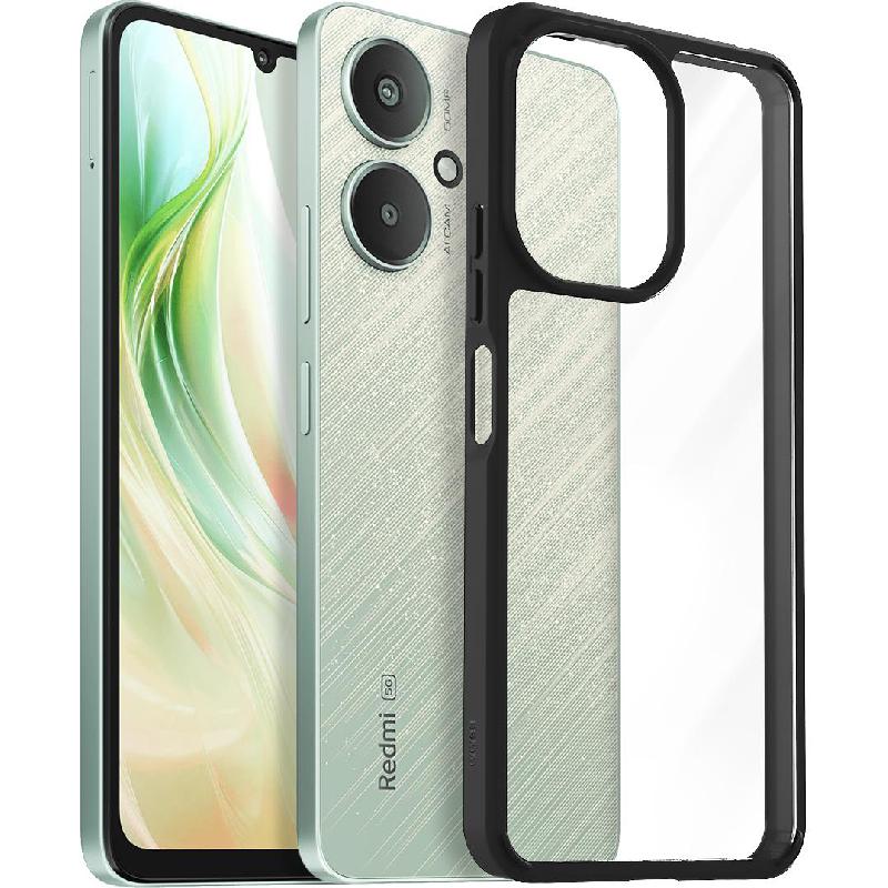 Araree Duple Back Cover Mobile Case, for Xiaomi Redmi 13C 5G, Clear/Black