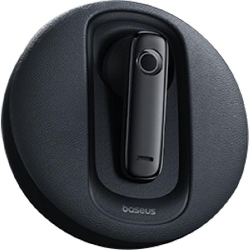 Baseus C-Mic CM10 Solar Charging Single Ear Wireless Earphone for Car Earbuds, Noise Reduction, Bluetooth, USB (Charging), Built-in Microphone, Black