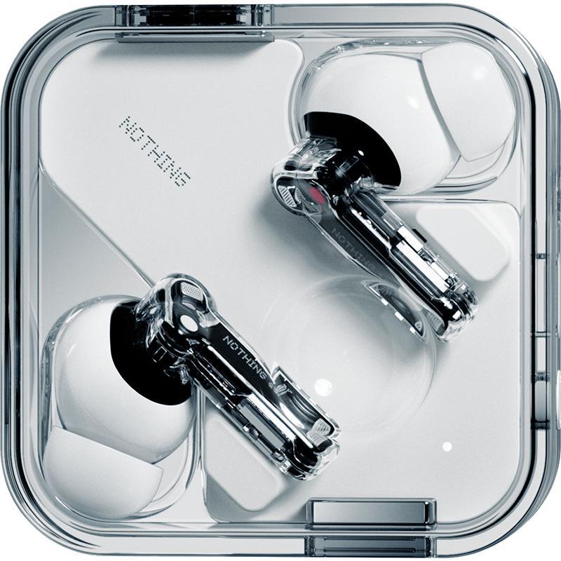 Nothing Ear True Wireless, Hi-Res Audio with LDHC 5.0 Earbuds, Hybrid Active Noise Cancelling, Bluetooth, USB (Charging), Built-in Microphone, White