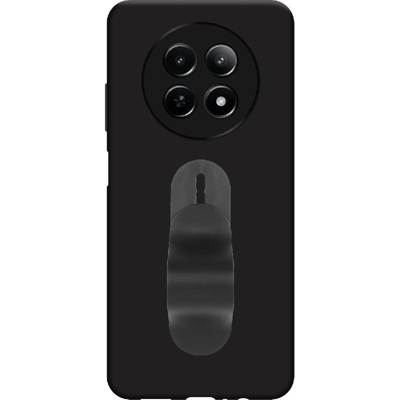 Just in Case Soft TPU Back Cover Mobile Case with Strap, for Realme 12 5G, Black — 2