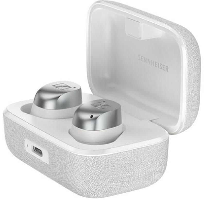 Sennheiser MOMENTUM True Wireless 4 Earbuds, Adaptive Noise Cancelling, Bluetooth, USB (Charging), Built-in Microphone, White