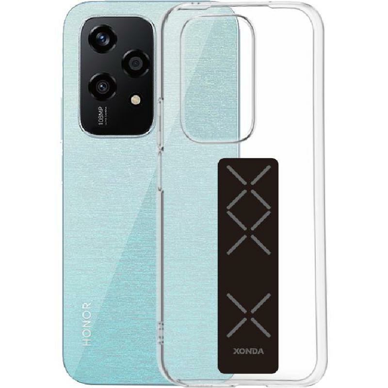 Xonda Back Cover Mobile Case with Strap, for Honor 200 Lite 5G, Clear