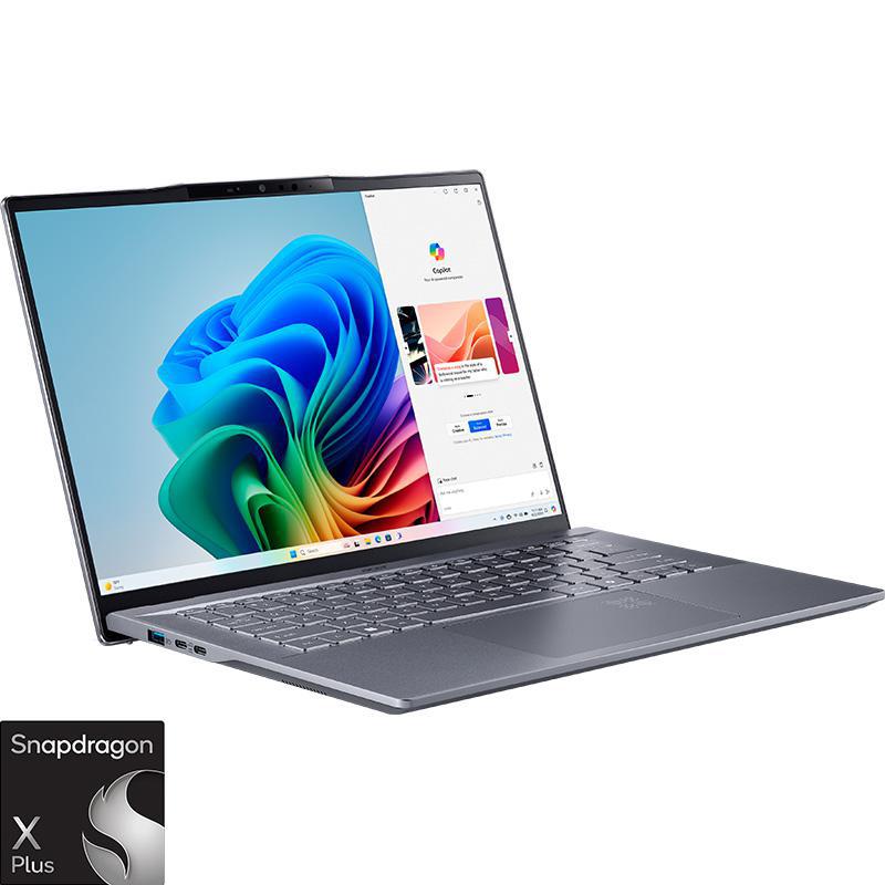 Acer Swift Laptop, AI with CoPilot+, 14.5", Snapdragon X Plus, 16 GB RAM, 1 TB SSD, Windows 11