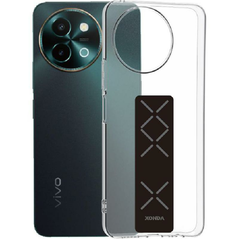 Back Cover Mobile Case with Strap, for vivo Y38 5G, Clear