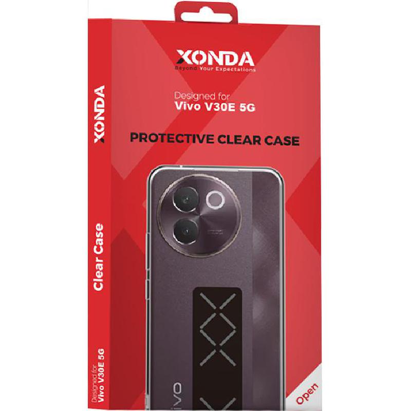 Xonda Back Cover Mobile Case with Strap, for vivo V30e 5G, Clear — 2