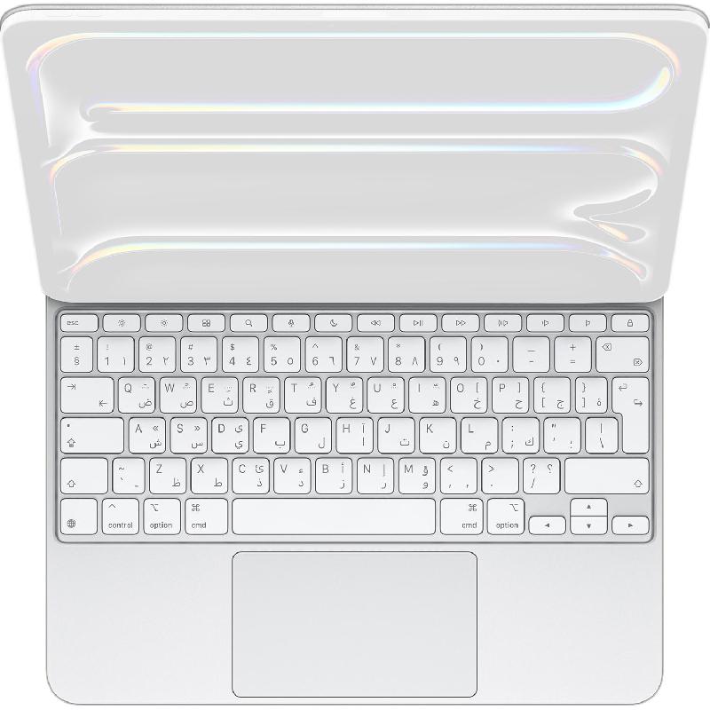 Apple Magic Tablet Keyboard, Magnetic Attachment, for iPad Pro 13 M5/iPad Pro 13 M4, White