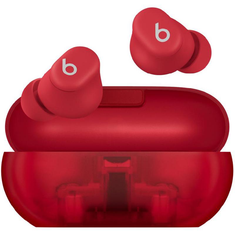 Beats Solo Buds True Wireless Earbuds, Bluetooth, USB (Charging), Built-in Microphone, Transparent Red